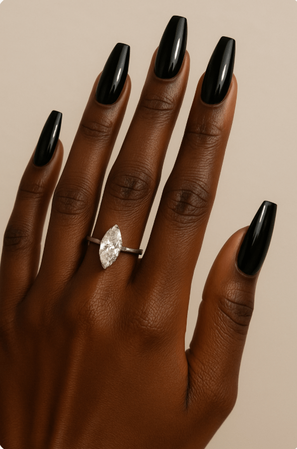 How to Pair Engagement Rings with Nail&nbsp;Shapes